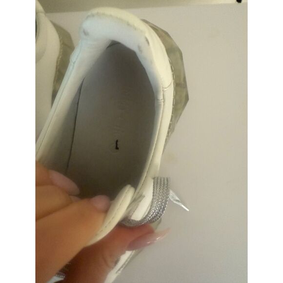 Jimmy Choo Womens Size EU 36 US 6 Trainers Diamond White Tan Leather Sneakers - Picture 12 of 12